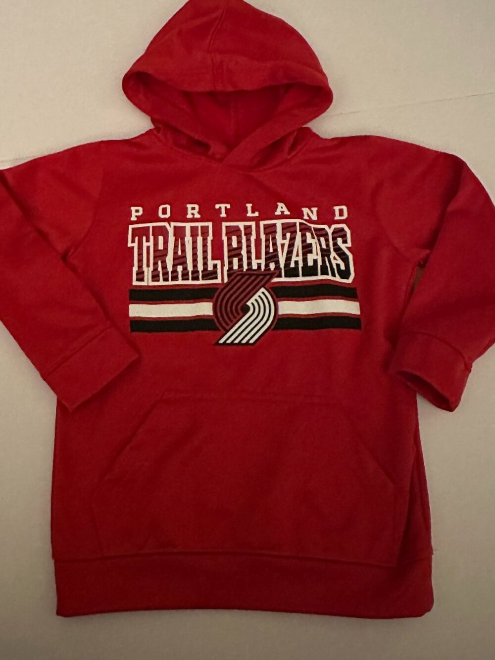 PORTLAND TRAIL BLAZERS Red NBA BASKETBALL HOODIE Kid Sweatshirt YOUTH XS 4/5